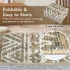 Washable Area Rug for Living Room Bedroom Guest Room Dining Room, Low Pile Soft Striped Carpet, Non-Slip Non Shedding Stain Resistant Foldable Mat - 2 of 4
