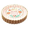 Sparkle and Bash 48 Pack One Sweet Peach Paper Plates for Birthday and Baby Shower Party Supplies (9 in) - 4 of 4