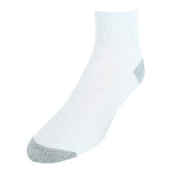CTM Men's Cotton Blend Ankle Socks (4 Pair Pack)