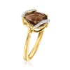 Ross-Simons 2.20 Carat Smoky Quartz Ring With Diamonds in 18kt Gold Over Sterling - 3 of 4