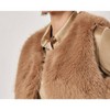 Women's Luxe Layer Fur Vest - APRICOT - 4 of 4