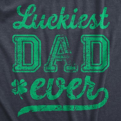 Мужские футболки Crazy Dog T-Shirts, Inc. Mens Funny T Shirt Luckiest Dad Ever St Patricks Day Graphic Tee for Guys - Crazy Dog Men's T Shirt for Saint Patrick's Day Navy XXL — фото 2