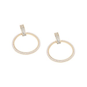 SOHI Women's Pearl White Party Stone Drop Earring - 1 of 4