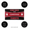 Evergreen Come Back with Tickets University of Nebraska 28" x 16" Woven PVC Indoor Outdoor Doormat - 3 of 4