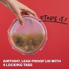 7-Pack Glass Food Storage Containers Set (1,2,4 Cup) with Airtight Locking Lids - 4 of 4