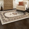 Floral Medallion Oriental Indoor Traditional Area Rug or Runner by Blue Nile Mills - 2 of 4