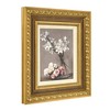 American Art Decor 14.75"x16.75" Ornate Framed Roses and Liles Canvas Print by Henri Fantin-Latour - 2 of 4