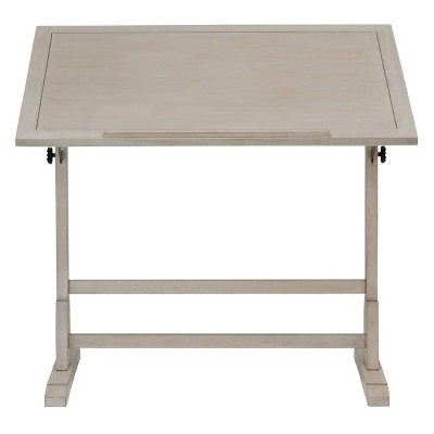 42" X 30" Angle Vintage Solid Wood Drawing/Drafting Table: Adjustable, Pencil Groove - Studio Designs Home