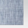 Textilene Denim Placemat Blue - Threshold™: Modern Stripe Rectangle for Dining & Kitchen Table, Spot Clean, Vinyl, 19"x14" - 3 of 3