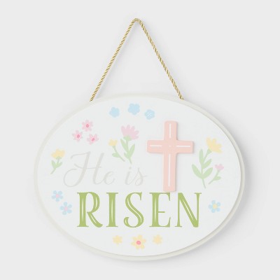 'He is RISEN' Wood Easter Sign - Spritz™