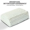 Striped Fleece Bed Blanket Queen Reversible Flannel Blankets 400 GSM Plush Warm Cozy Throw for Sofa Couch Bed Christmas Gift - COTTONPASSION - 4 of 4