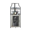 Corner Wine Cabinet, Metal Wine Holder Stand Holds 50+ Bottles & Glassware, Floor Wine Storage for Kitchen Dining Room Office Bar - 4 of 4