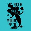 Girl's The Little Mermaid Ariel and Flounder Part of Your World T-Shirt - image 2 of 4