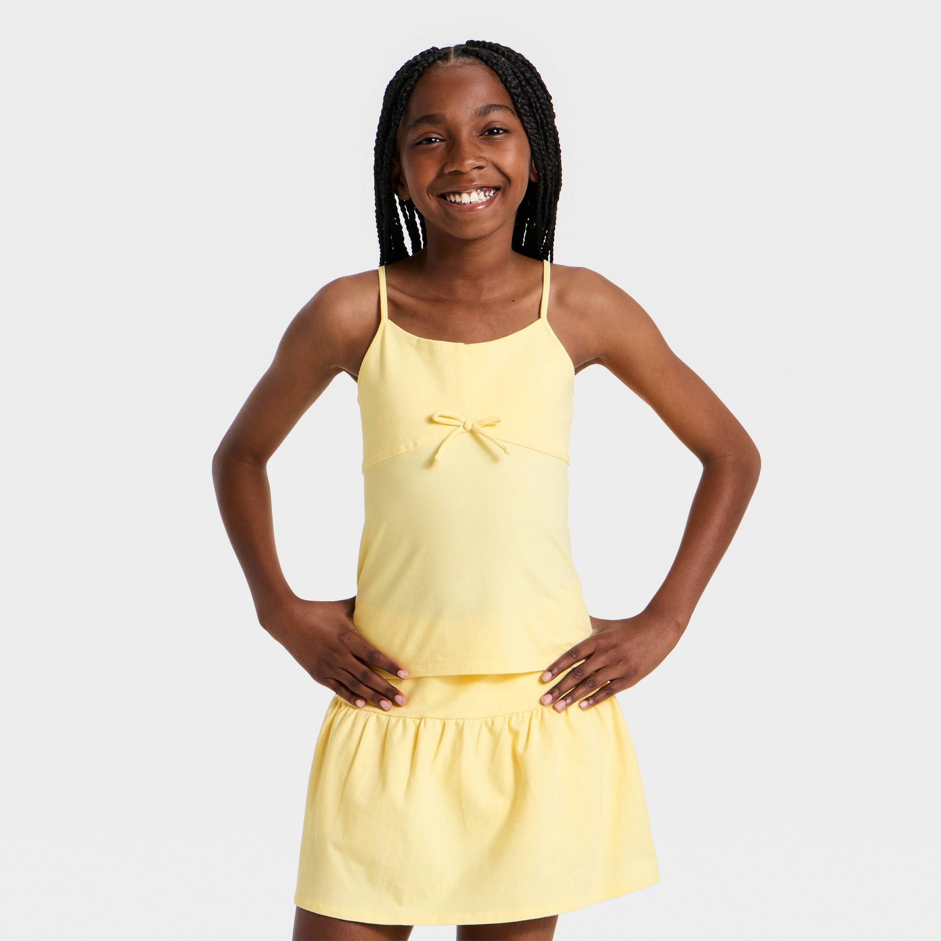 Girls ' Bow Front Knit Tank art class™