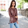 Anna-Kaci Women's Camouflage Pullover Tunic Top Fall Crewneck Sweatshirts - 2 of 4