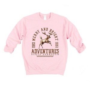 Simply Sage Market Women's Graphic Sweatshirt Merry and Bright Adventures - 1 of 4