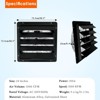 20 Inch Shutter Exhaust Fan, Wall Mounted Vent Fan with Aluminum Blades, 3500CFM High Speed Louvered Vent for Garage, Shop, Greenhouse, Shed - 2 of 4