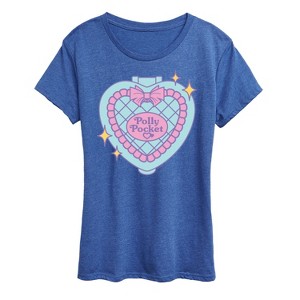 Women's - Polly Pocket - Quilted Heart Case Short Sleeve Graphic T-Shirt - 1 of 4