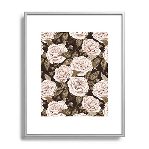 Society6 Emanuela Carratoni Moody Florals Small Acrylic Tray, 8 x