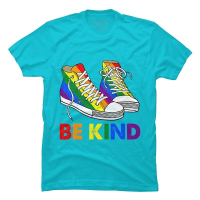 Adult Design By Humans Be Kind Sneakers LGBTQIA PrideBy Legato Tendo T-Shirt