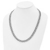 Black Bow Jewelry Men's 9mm Stainless Steel Polished Square Curb Chain Necklace, 24 Inch - 4 of 4
