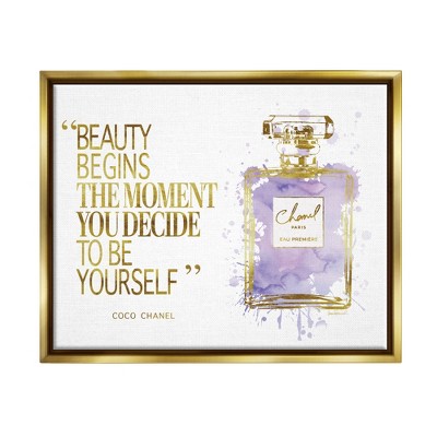 The Stupell Home Decor Collection Glam Perfume Bottle Splash Pink Gold Oversized Framed Giclee Texturized Art