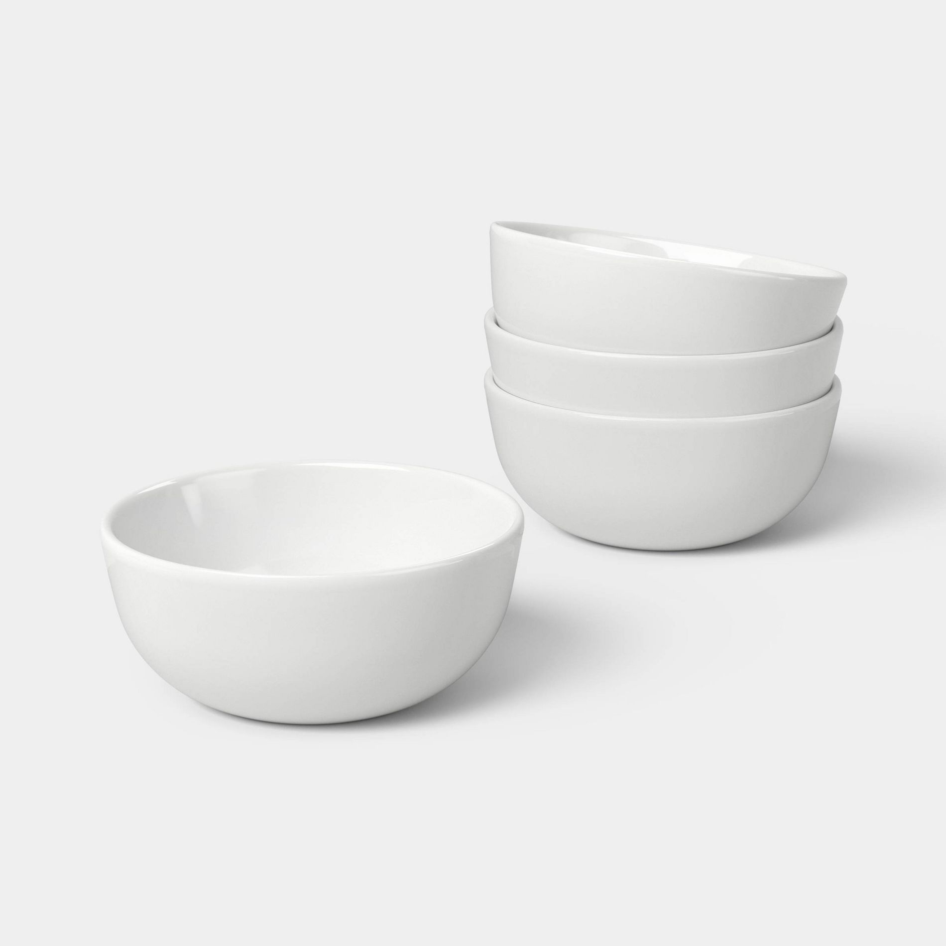 22oz 4pk Coupe Cereal Bowls Glossy White - Room Essentials™