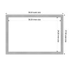 Amanti Art 27"x39" Vista Brushed Nickel Narrow Framed Magnetic Dry Erase Board - 4 of 4