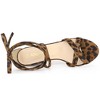 Allegra K Women's Open Toe Lace Up Strap High Block Heel Ankle Sandals - 3 of 4