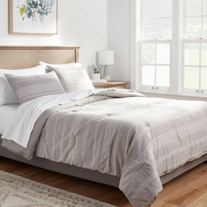 Cotton Woven Stripe Comforter & Sham Set - Threshold™, 3 of 6