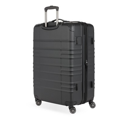 SWISSGEAR Cascade Hardside Large Checked Spinner Suitcase - Black
