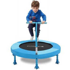 UNISOAR 36 Inch Indoor Trampoline for Kids Toddler Trampoline with Upgraded 2.0mm Steel Pipe and Handlebar - Mini Indoor Trampoline for Kids Age 3 Up - 1 of 4