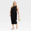 Women's Side-Tie Midi A-Line Dress - Ava & Viv™ - 3 of 3