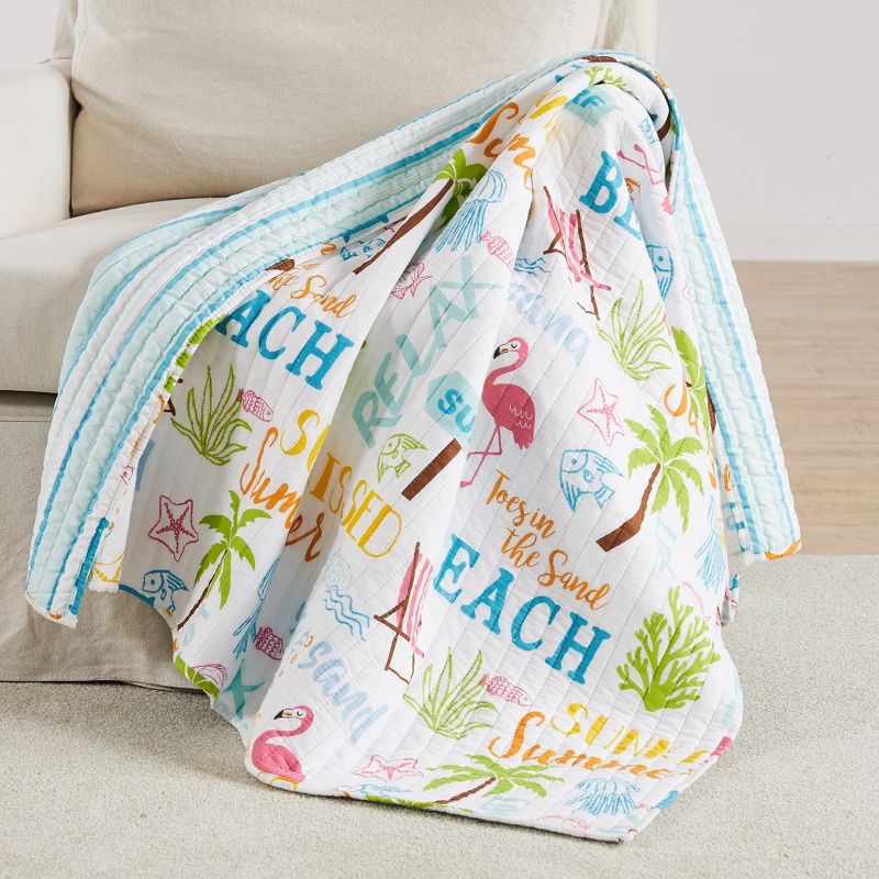 Beach Days Throw - One Quilted Throw - Levtex Home, 1 of 4