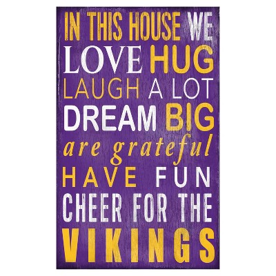 NFL Fan Creations In This House Sign