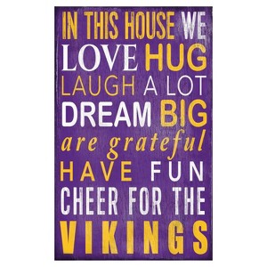NFL Fan Creations In This House Sign - 1 of 1