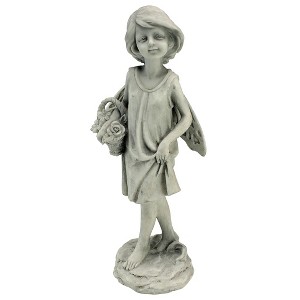Design Toscano Rose Garden Fairy With Basket Statue - 1 of 3