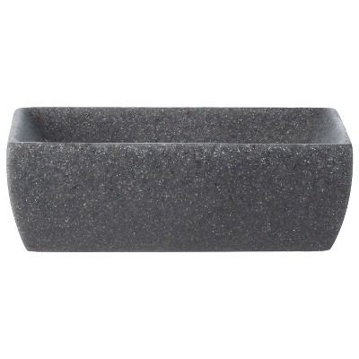 Charcoal Stone Soap Dish Gray - Allure Home Creations