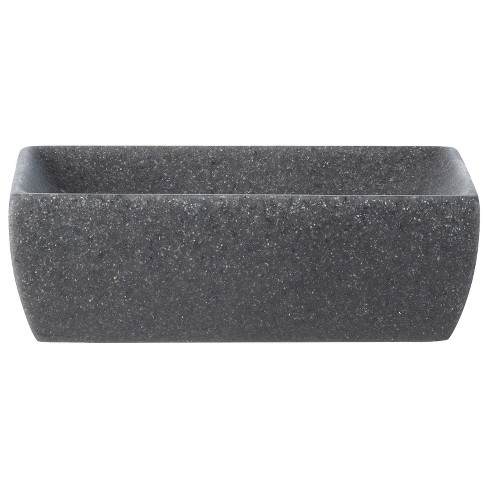 Creative Home Genuine Charcoal Marble Stone Soap Dish