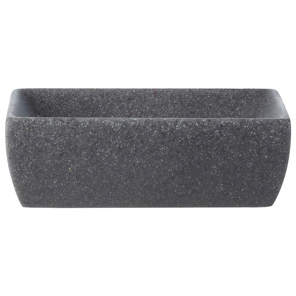 Photos - Soap Holder / Dispenser Charcoal Stone Soap Dish Gray - Allure Home Creations