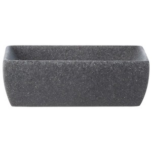 Charcoal Stone Soap Dish Gray