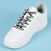 Elerevyo Reflective Oval Half Round Colorful Shiny Shoe Laces for Sneakers Basketball Shoes 2 Pairs - 2 of 4