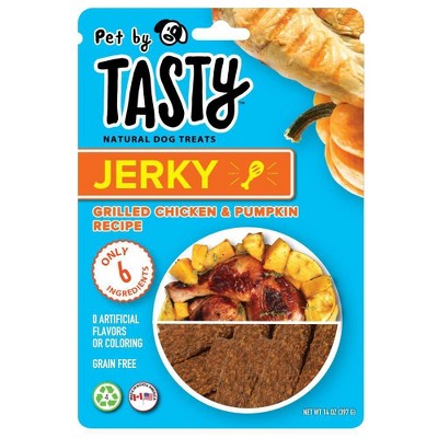 Pet by Tasty Jerky Grilled Chicken and Pumpkin Recipe Dog Treats - 14oz