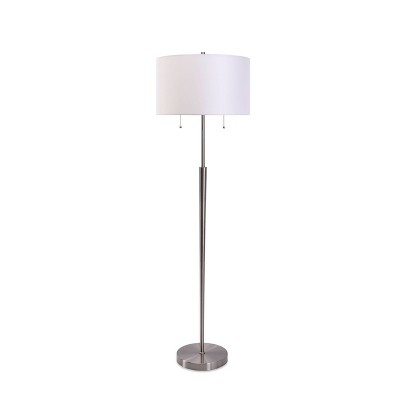 Tapered Tube Floor Lamp Silver (Includes LED Light Bulb) - Project 62™