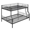 TiramisuBest Full Over Full Metal Bunk Bed, Sturdy Black Frame, Convertible to 2 Beds, Space-Saving Design - 4 of 4