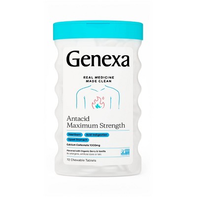 Genexa Antacid Maximum Strength - 72ct