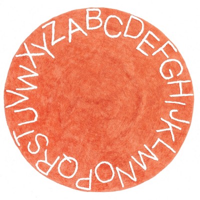 nuLOOM Kids Alphabet SpinClean Machine Washable Stain-Resistant Area Rug