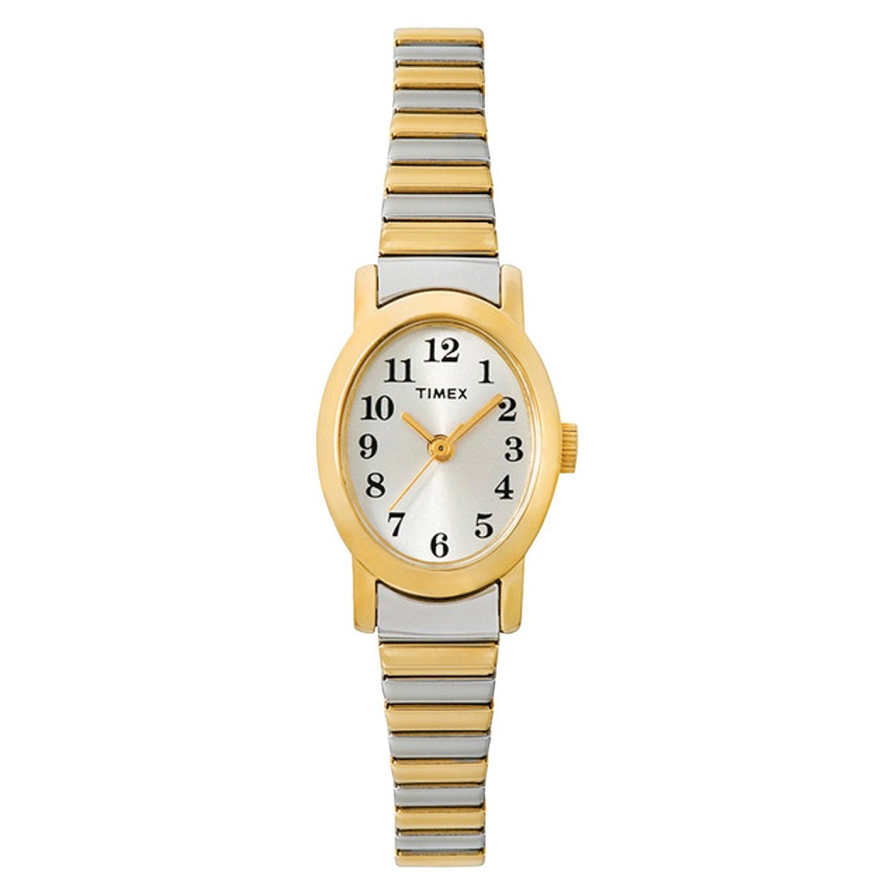 Photos - Wrist Watch Timex Women's  Cavatina Expansion Band Watch - Gold/Silver T2M570JT 