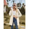 Women's Long Knit Cardigan with Textured Design - Casual Layering Piece for Outdoor Wear - 2 of 4