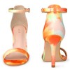 Perphy Women's Ankle Strap Tie Dye Stiletto Heels Sandals - 2 of 4